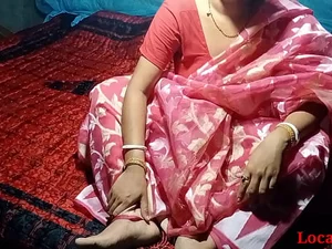 Red Saree Bengali evlenir ve cinsel olarak tatmin olur.